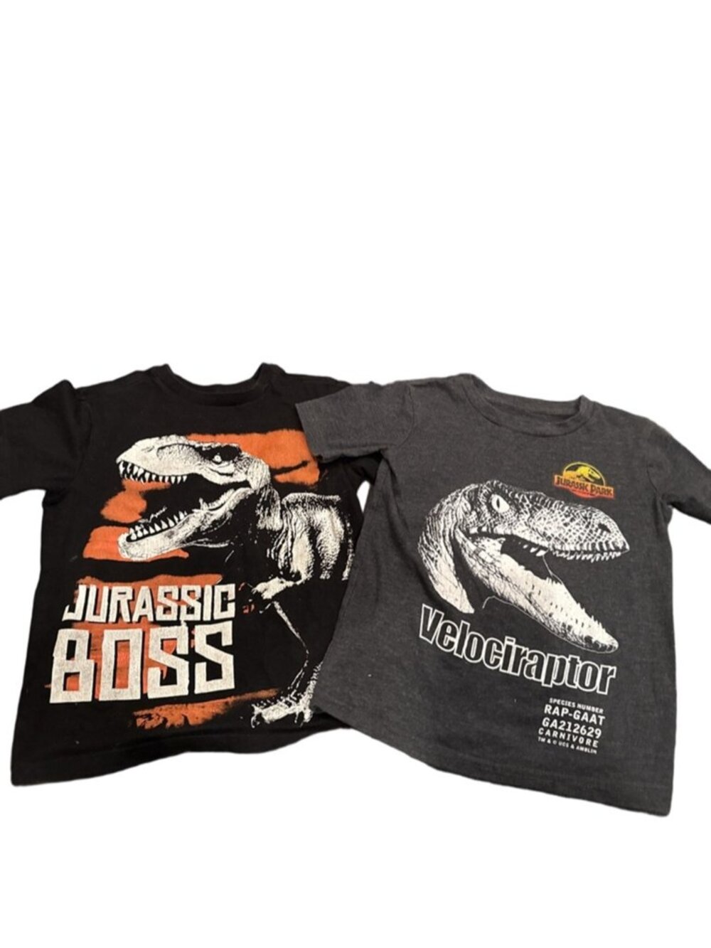 Jumping Beans Velociraptor Tee & Children’s Place Jurassi Tees Size 4 Gray Black